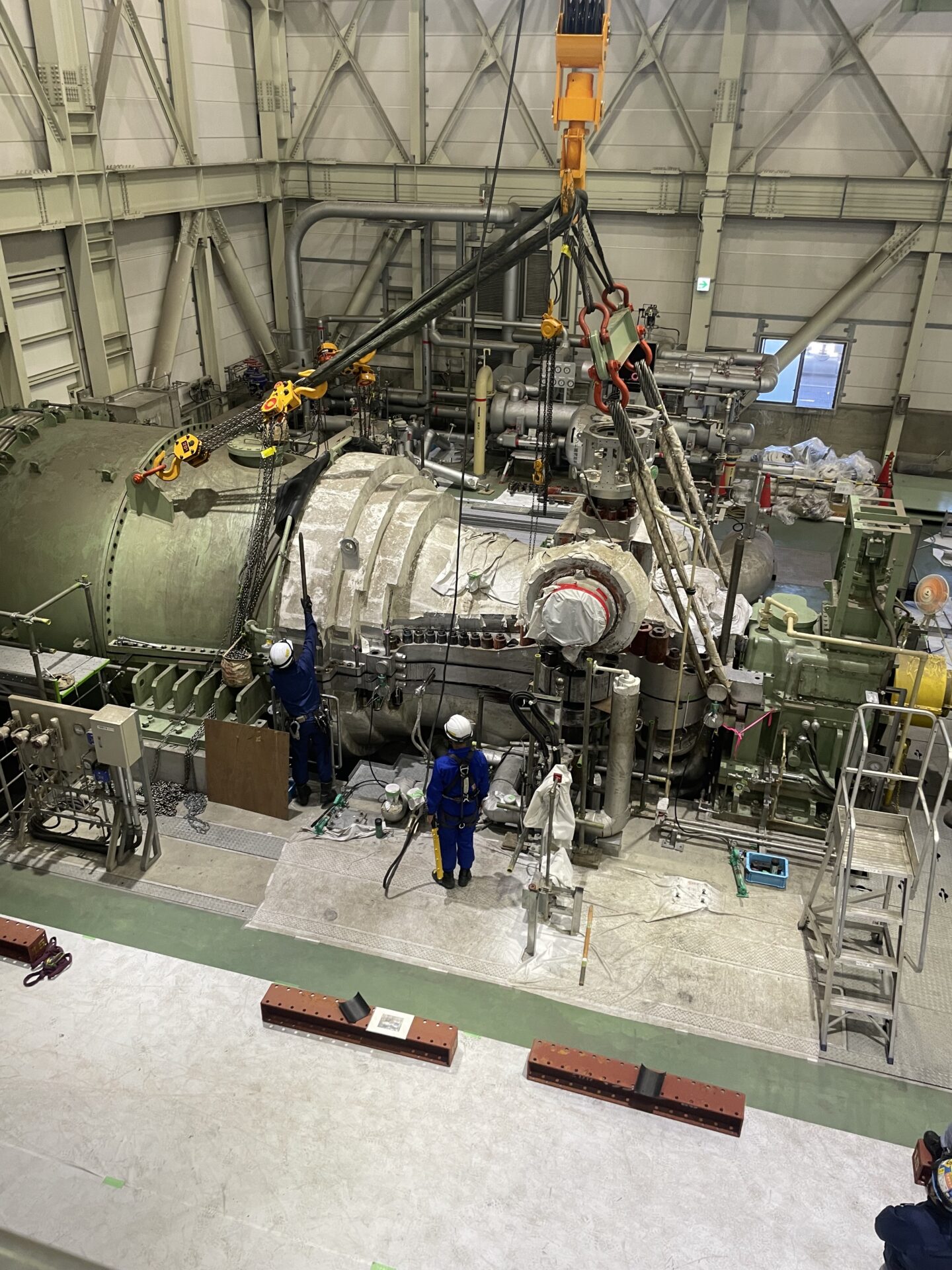 青森県某バイオマス発電所 蒸気タービン分解点検