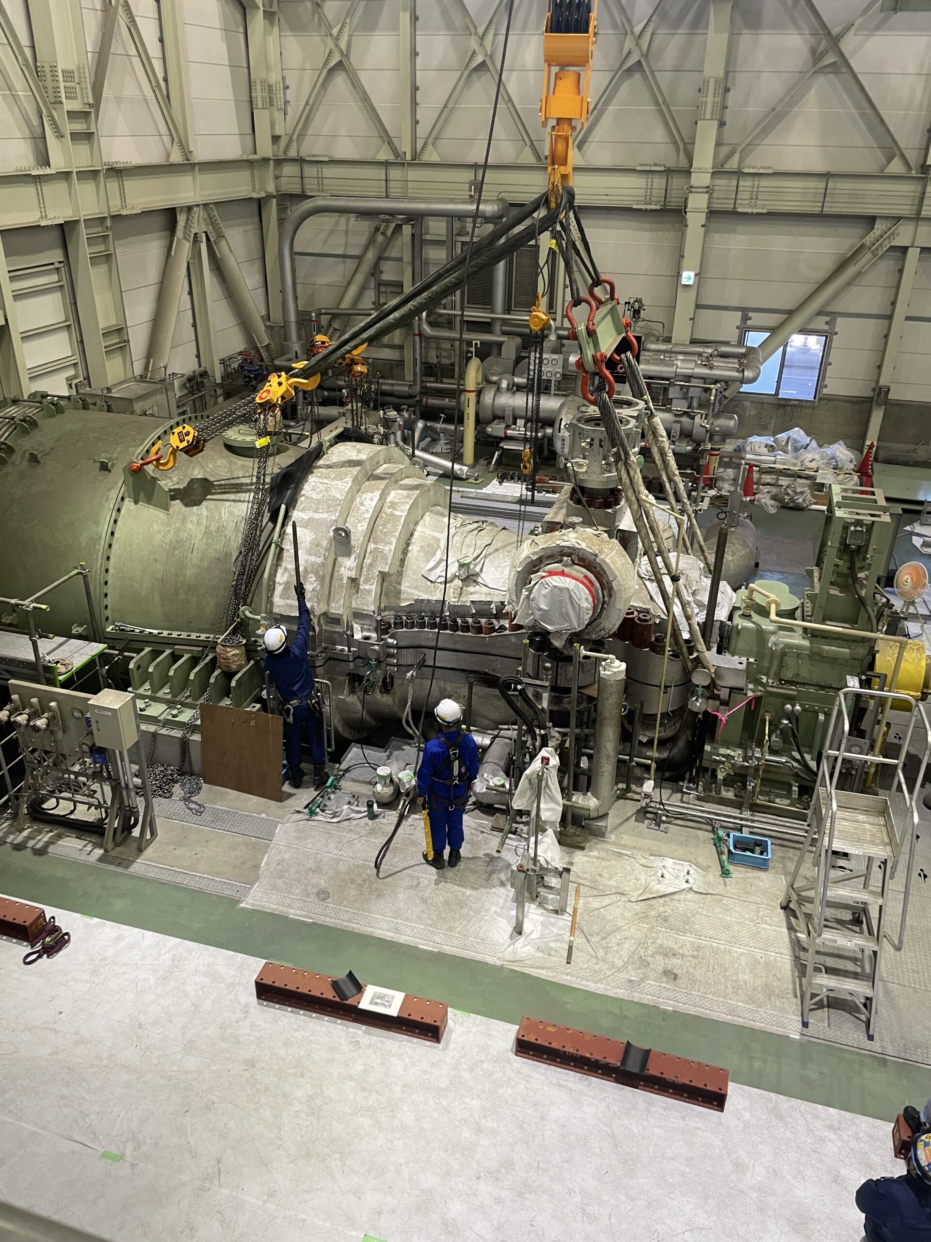 青森県某バイオマス発電所 蒸気タービン分解点検