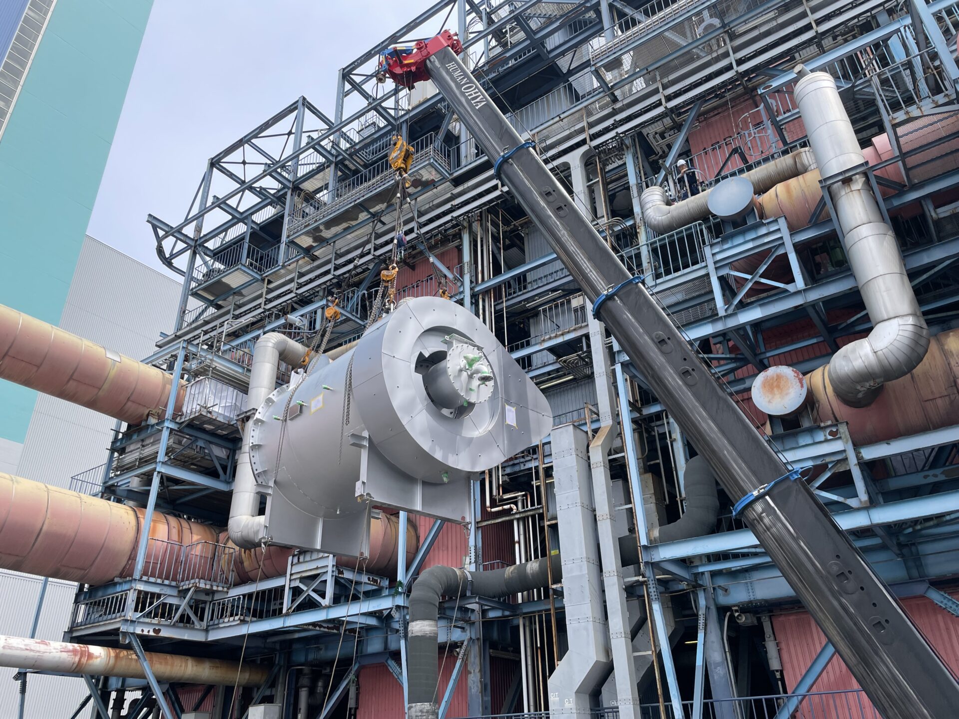 神奈川県某火力発電所 脱硫熱風炉更新工事