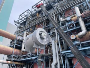 神奈川県某火力発電所 脱硫熱風炉更新工事