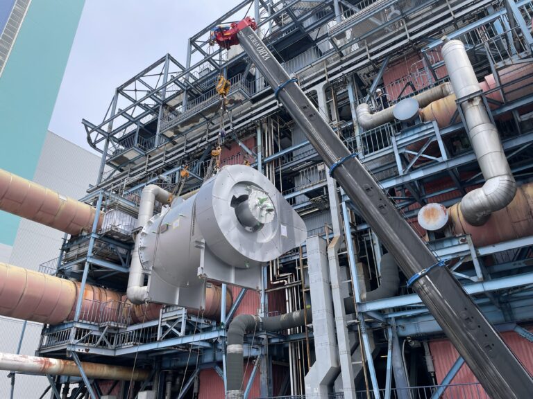 神奈川県某火力発電所 脱硫熱風炉更新工事