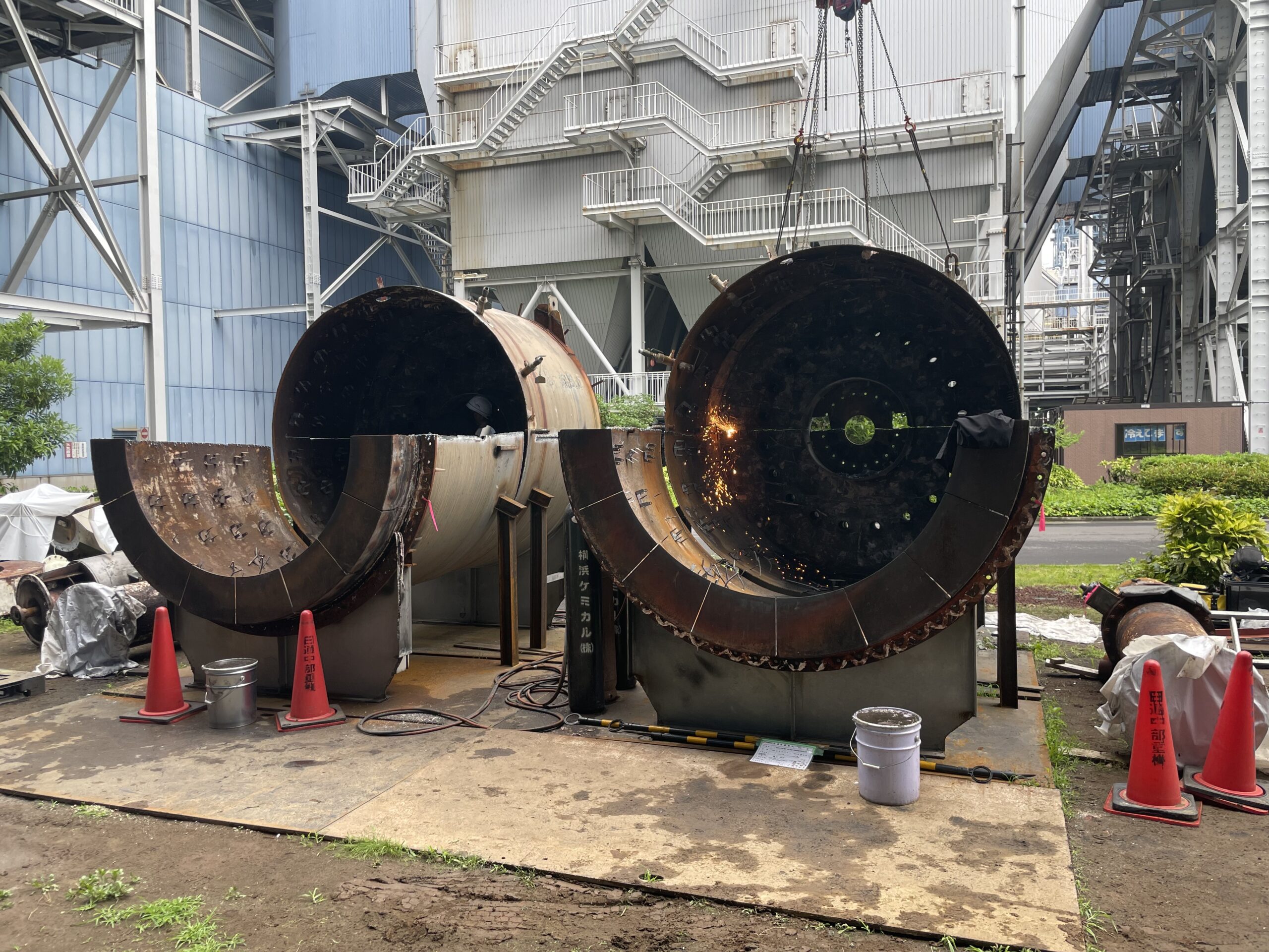 神奈川県某火力発電所 脱硫熱風炉解体工事