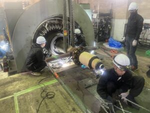 岡山県某化学プラント 発電機分解点検